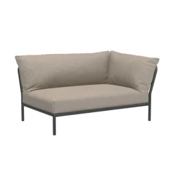 Level 2 Gartensofa rechts Gestell dunkelgrau