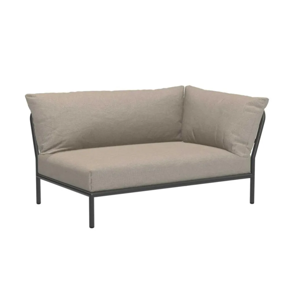 Level 2 Gartensofa rechts Gestell dunkelgrau