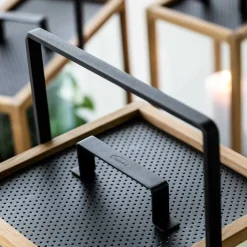 Lighthouse Laterne Teak Rechteckig