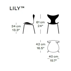 Lily™ Kinderstuhl verchromt