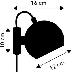 Limited Edition Ball Magnet Wandleuchte matt