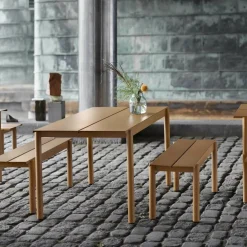 Linear Steel Gartenbank 110cm