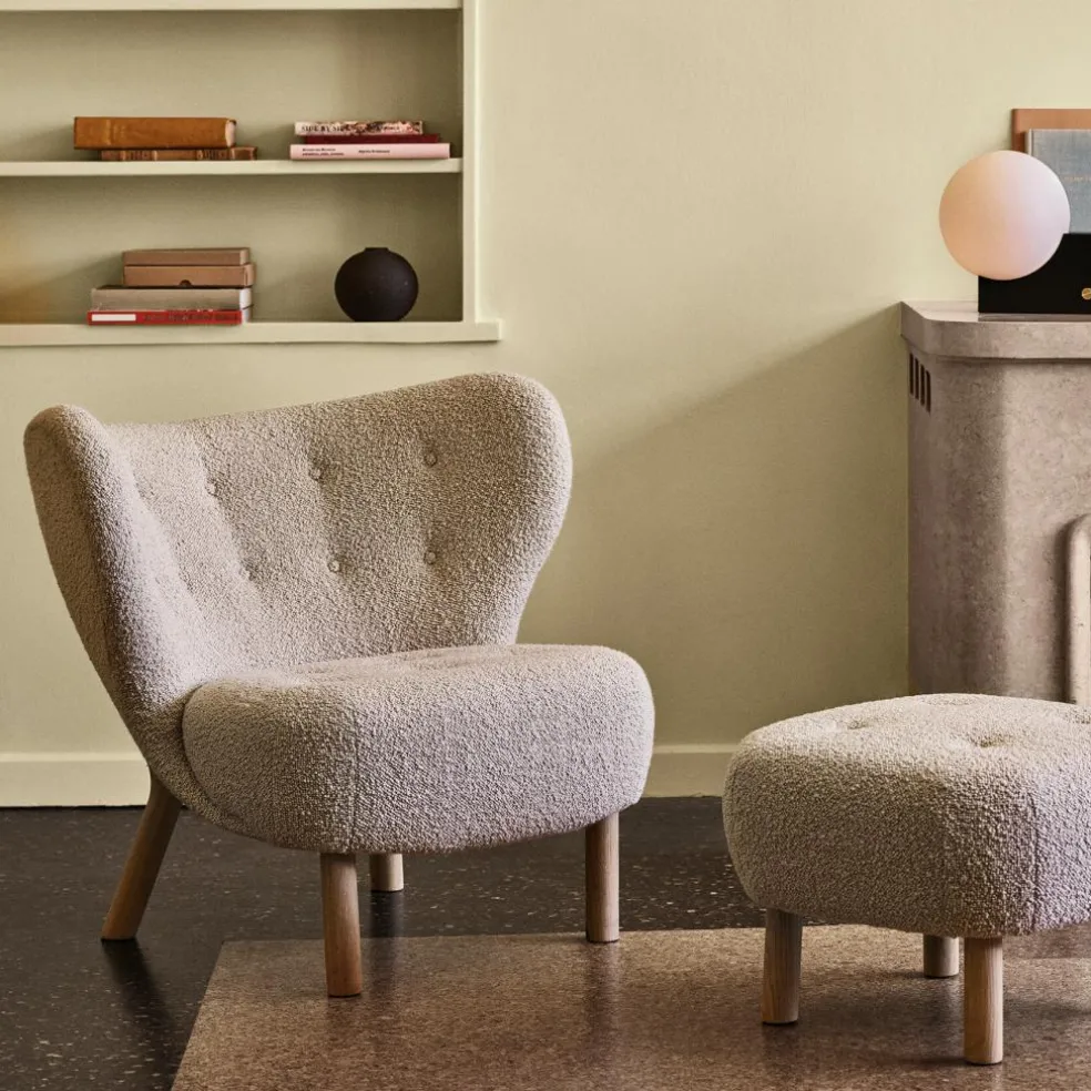 Little Petra VB1 Loungesessel Gestell Eiche