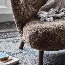 Little Petra VB1 Loungesessel Gestell Walnuss