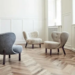 Little Petra VB1 Loungesessel Gestell Walnuss