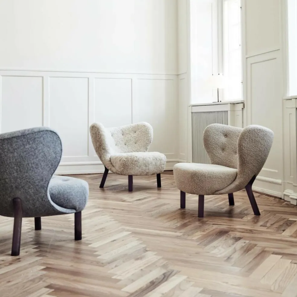 Little Petra VB1 Loungesessel Gestell Walnuss