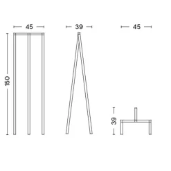 Loop Stand Hall Garderobe 45x150x39cm