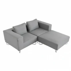 Lotus 2-Sitzer Sofa mit Ottomane