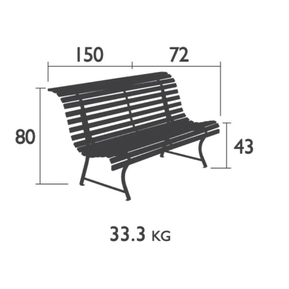 Louisiane Gartenbank 150cm