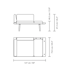 Lounge Around 1,5 Sitzer Sofa