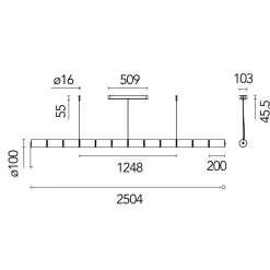 Luce Cilindrica LED Pendelleuchte