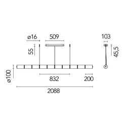 Luce Cilindrica LED Pendelleuchte