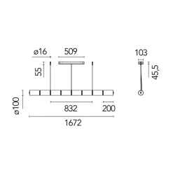 Luce Cilindrica LED Pendelleuchte