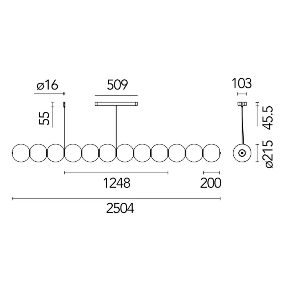 Luce Sferica LED Pendelleuchte