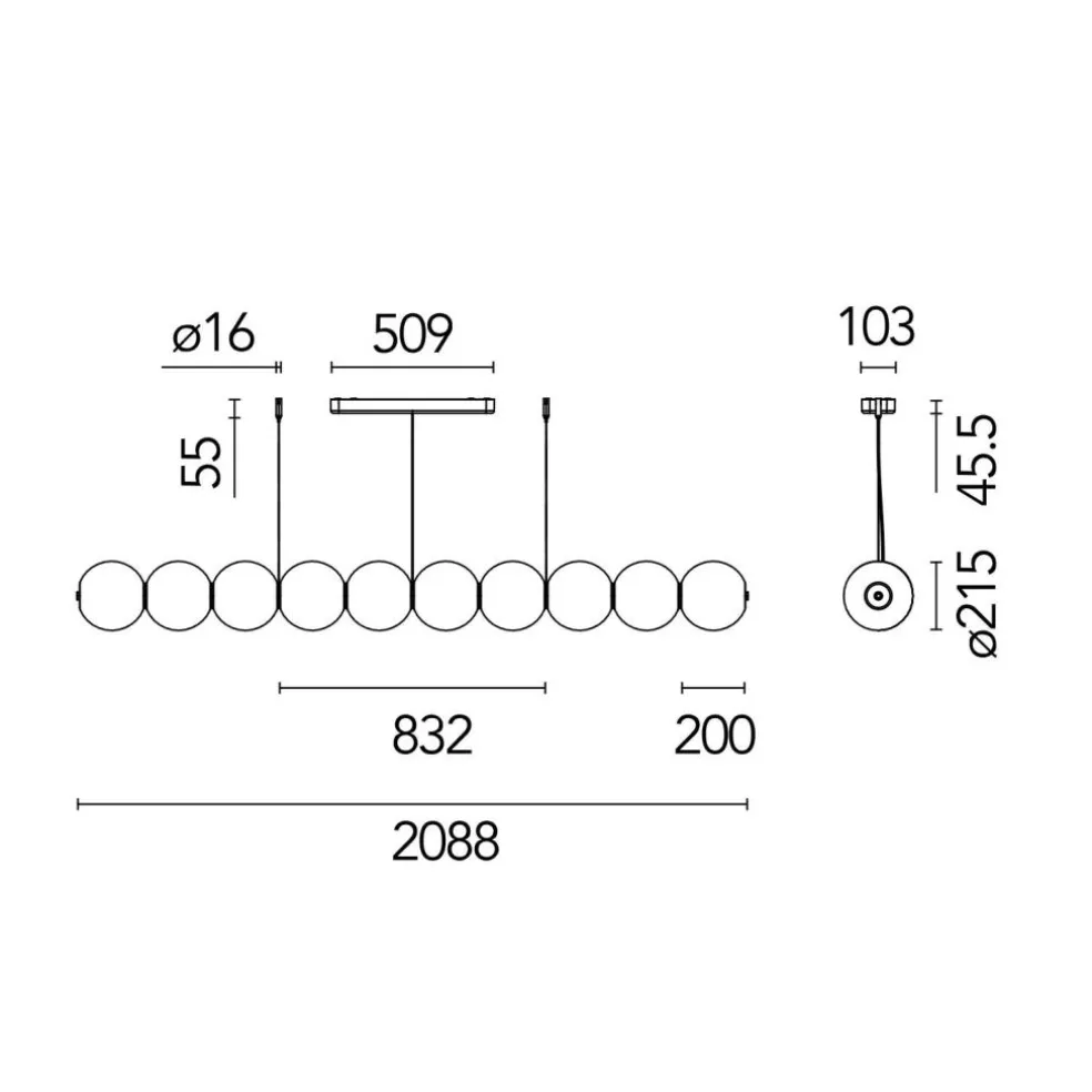 Luce Sferica LED Pendelleuchte
