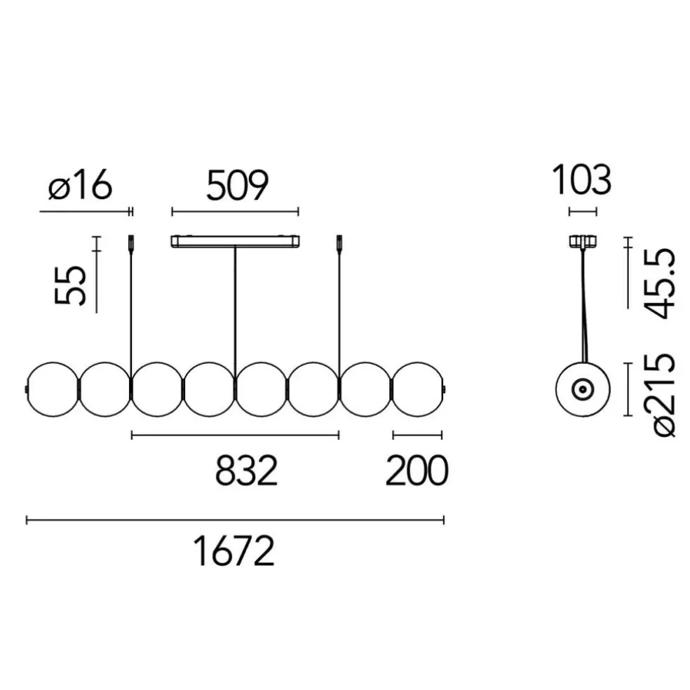 Luce Sferica LED Pendelleuchte