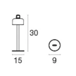 Luciole LED Tischleuchte mit Akku