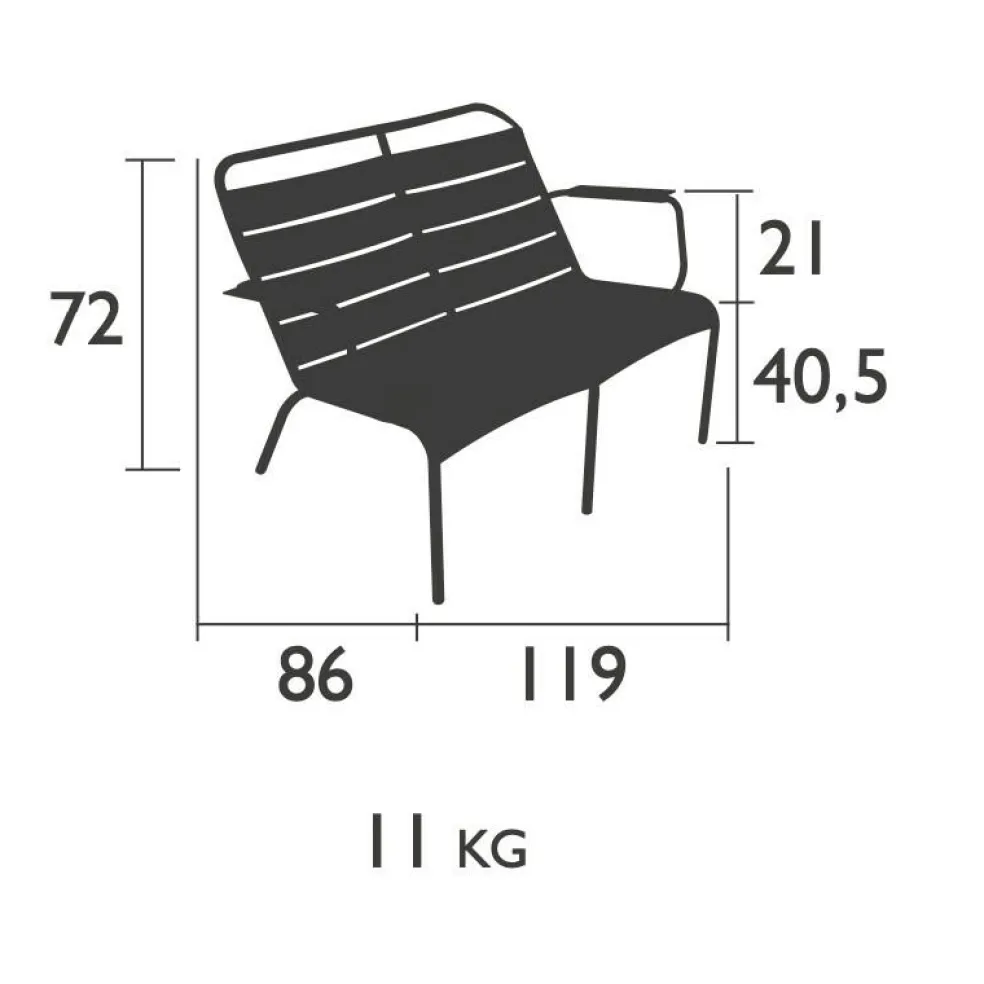 Luxembourg Tiefer Sessel Duo