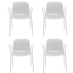 Magis Troy Gartenarmlehnstuhl 4er Set