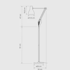 Margaret Howell Edition Type 75 Stehleuchte