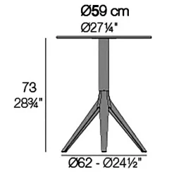 Mari-Sol Gartentisch Ø59cm
