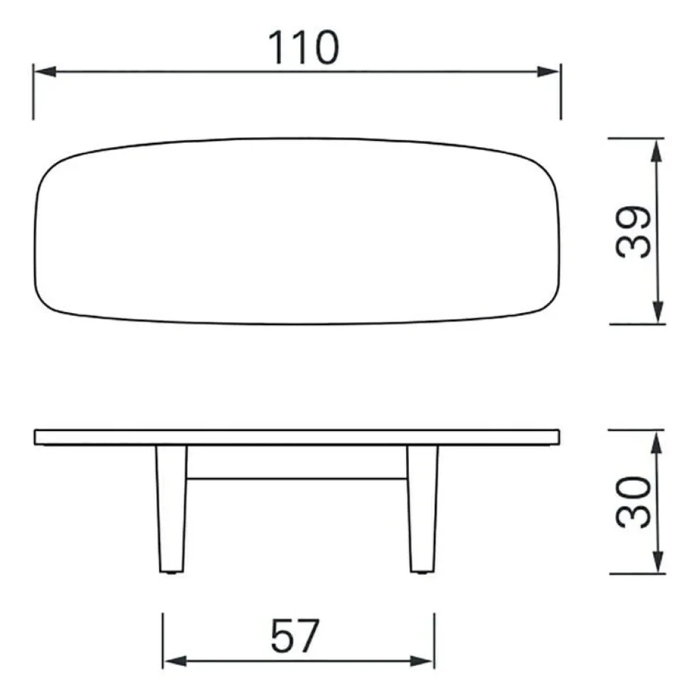Matéria Beistelltisch 110x39cm