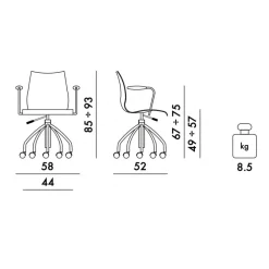 Maui Soft Noma Bürostuhl mit Armlehnen
