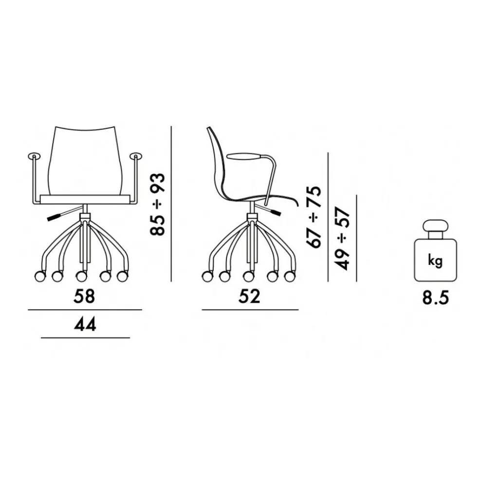 Maui Soft Noma Bürostuhl mit Armlehnen