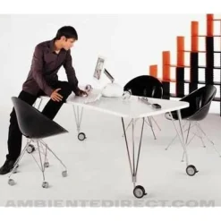 Max Tisch mit Rollen 190x90cm