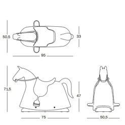 Me Too Rocky Schaukelpferd