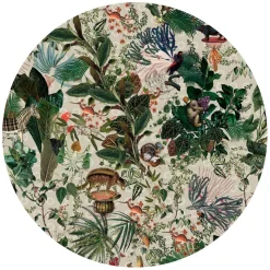 Menagerie of Extinct Animals Ivory Teppich