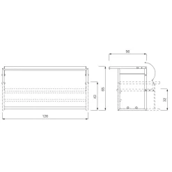Menton Beistelltisch höhenverstellbar