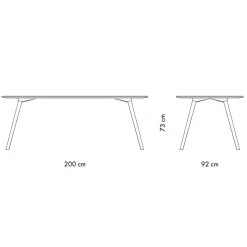 Meyer 23 Large Esstisch 200x92x73cm