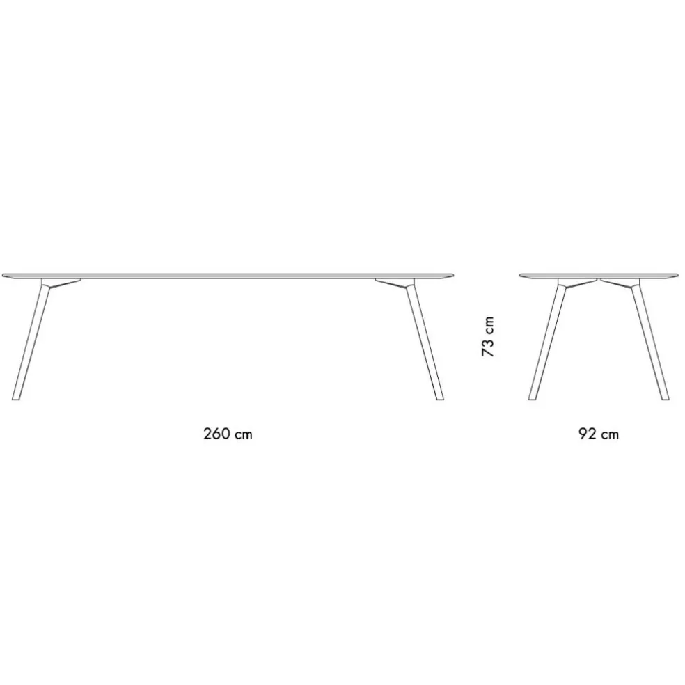 Meyer XXLarge Esstisch 260x92x73cm