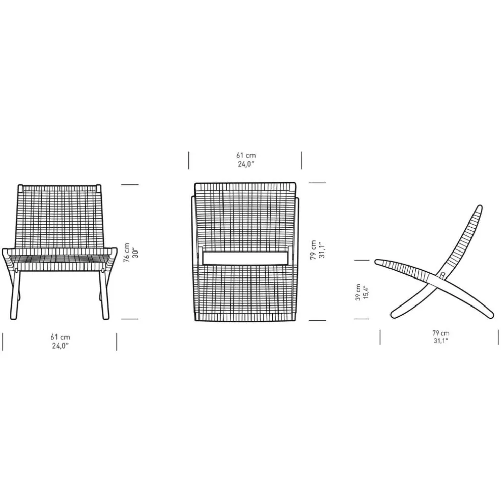 MG501 Outdoor Cuba Chair klappbar