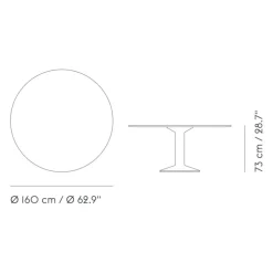 Midst Esstisch Ø160cm Linoleum