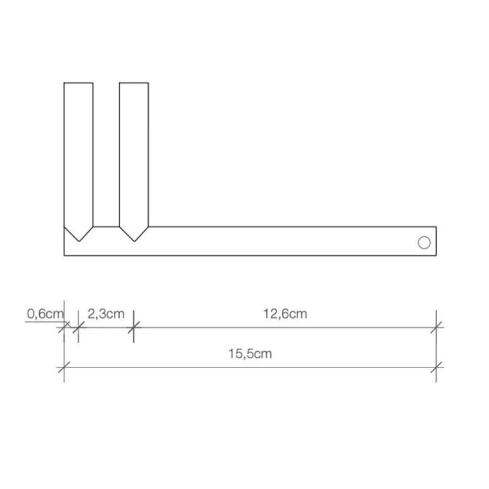Mikado MK TPH1 Toilettenpapierhalter