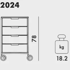 Mobil 4 Container mit Rollen
