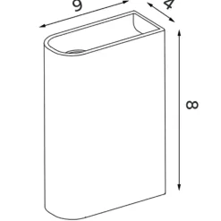 Monolith Kerzenhalter niedrig