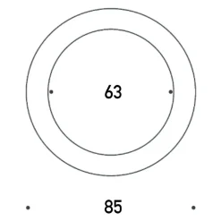 Moodmoon RGBW R85 LED Wandleuchte