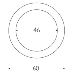 Moodmoon White R60 LED Wandleuchte