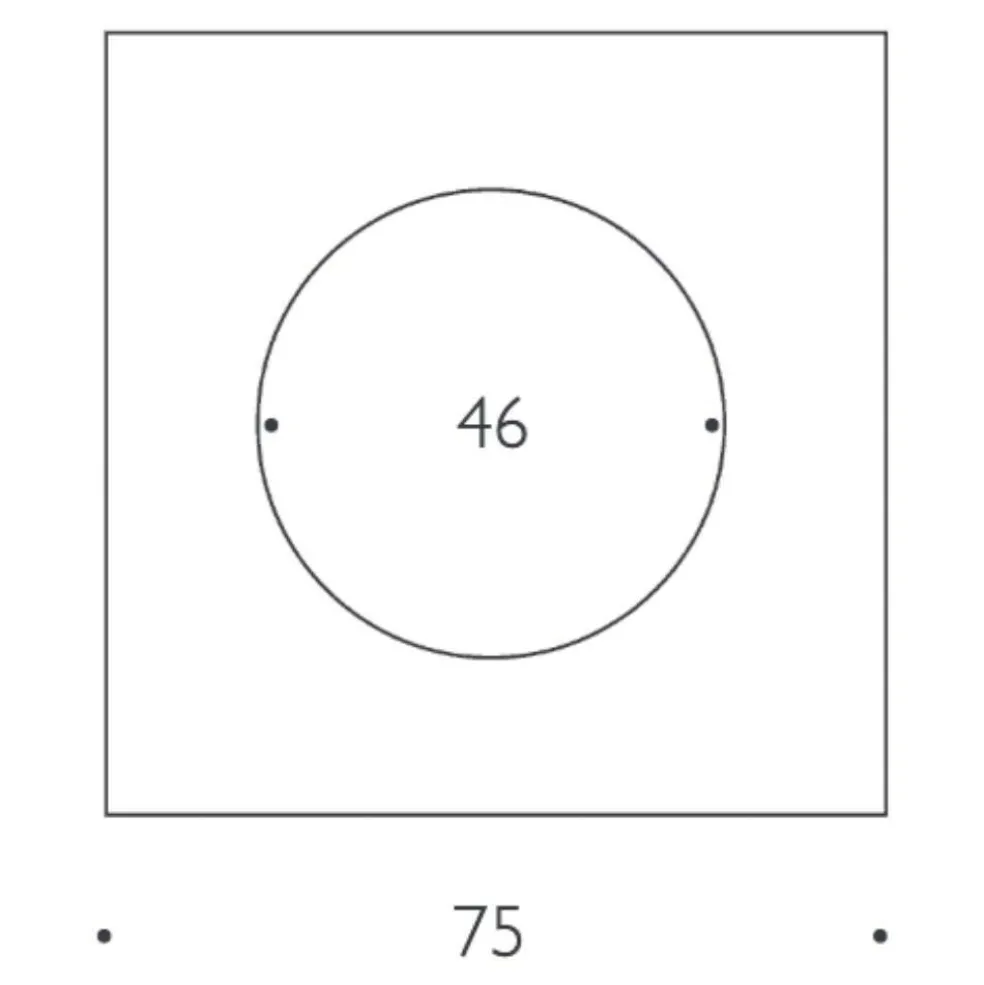Moodmoon White SQ75 LED Wandleuchte