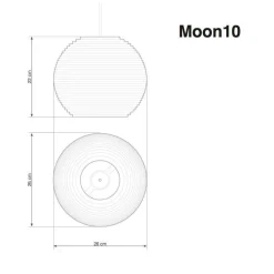 Moon Pendelleuchte weiß