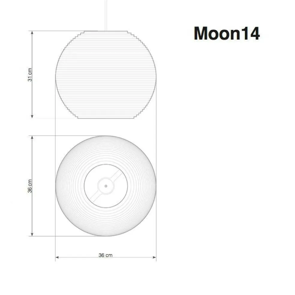 Moon Pendelleuchte weiß