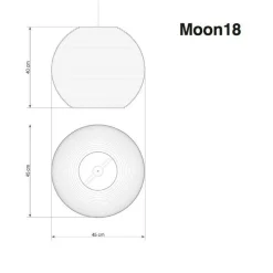 Moon Pendelleuchte weiß