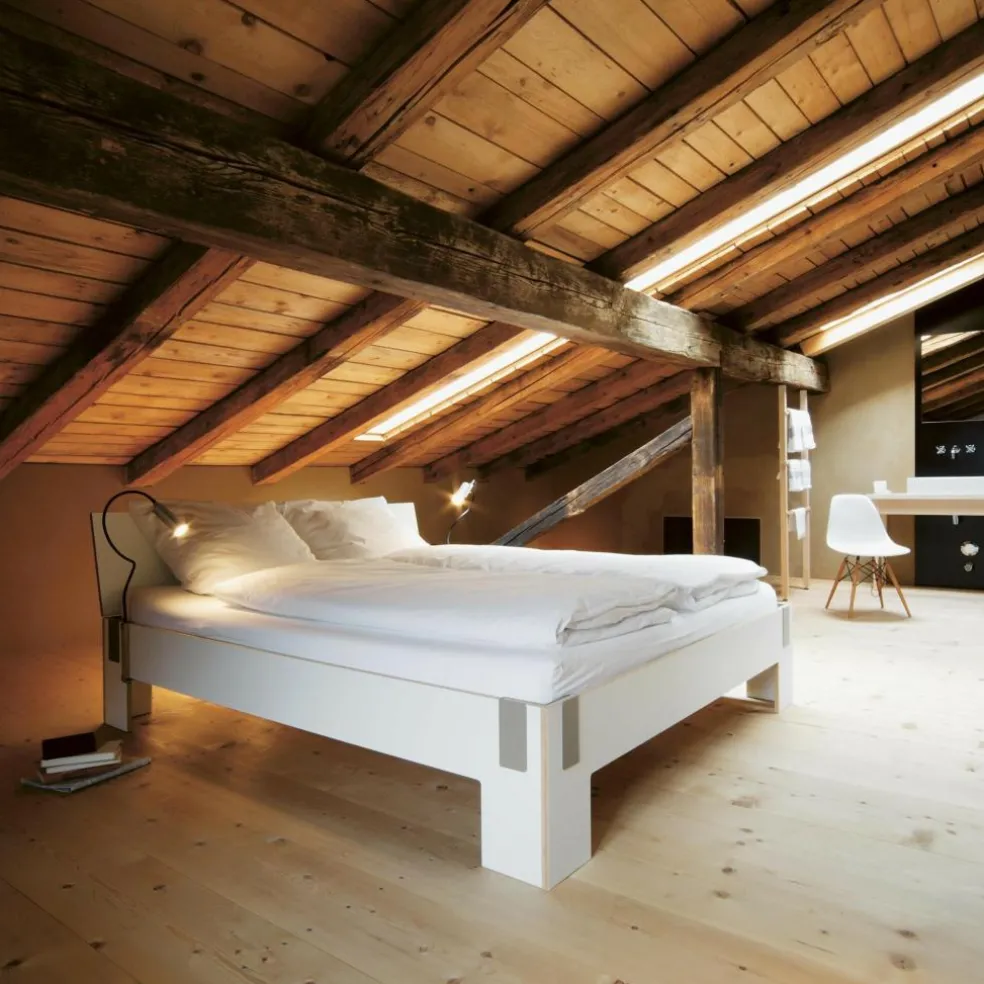 Moormann Tagedieb Bett mit Kopfteil