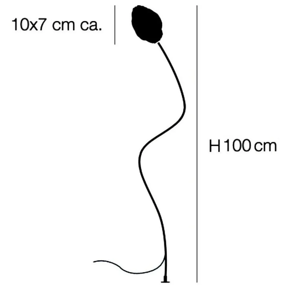 More F Außenstehleuchte H 100cm 3er Set