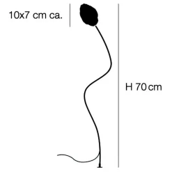 More F Außenstehleuchte H 70cm
