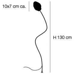 More F Außenstehleuchte H 130cm 3er Set