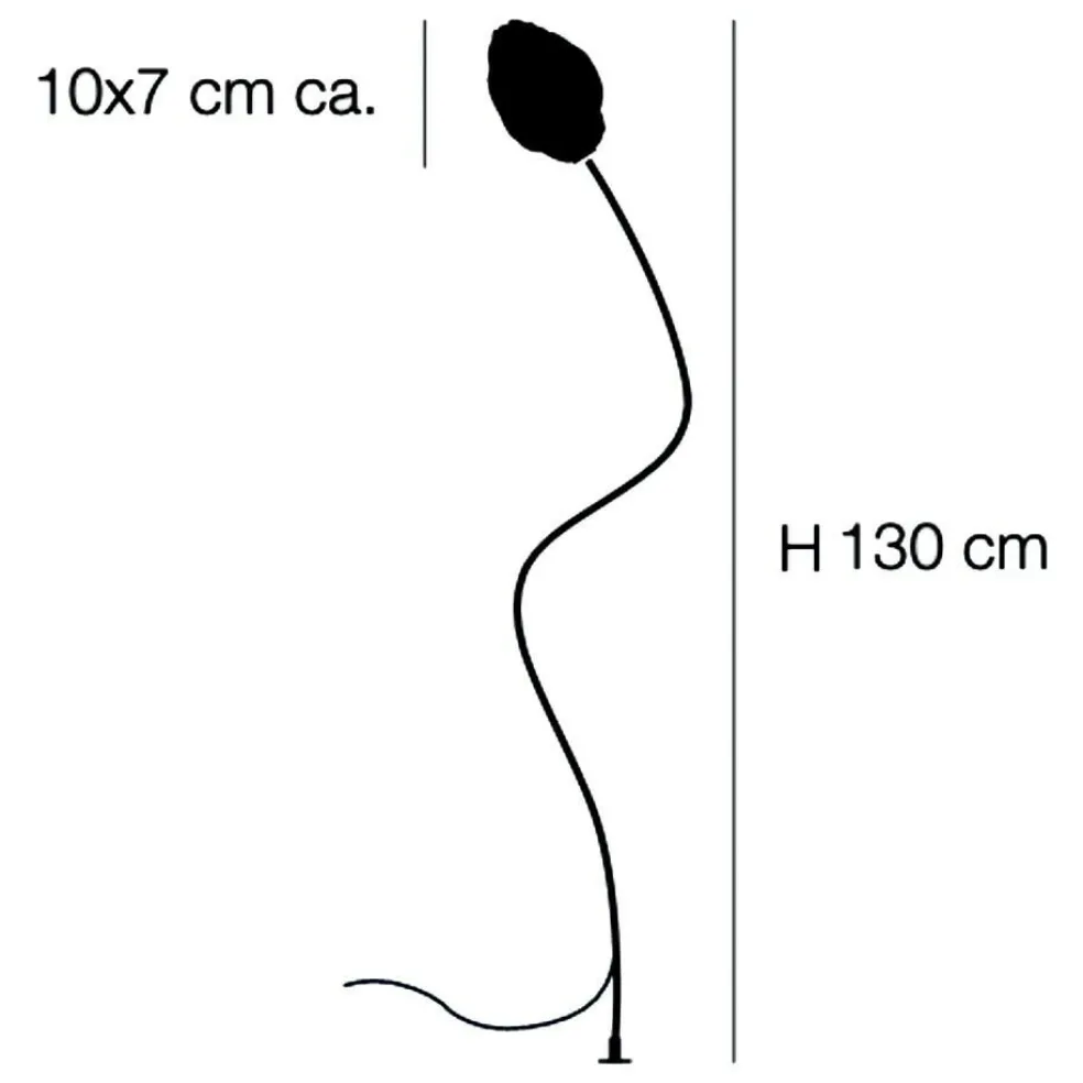 More F Außenstehleuchte H 130cm 3er Set